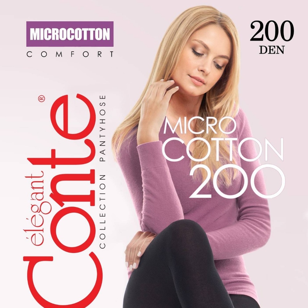 Conte Warm Opaque Tights - Microcotton 200 Den